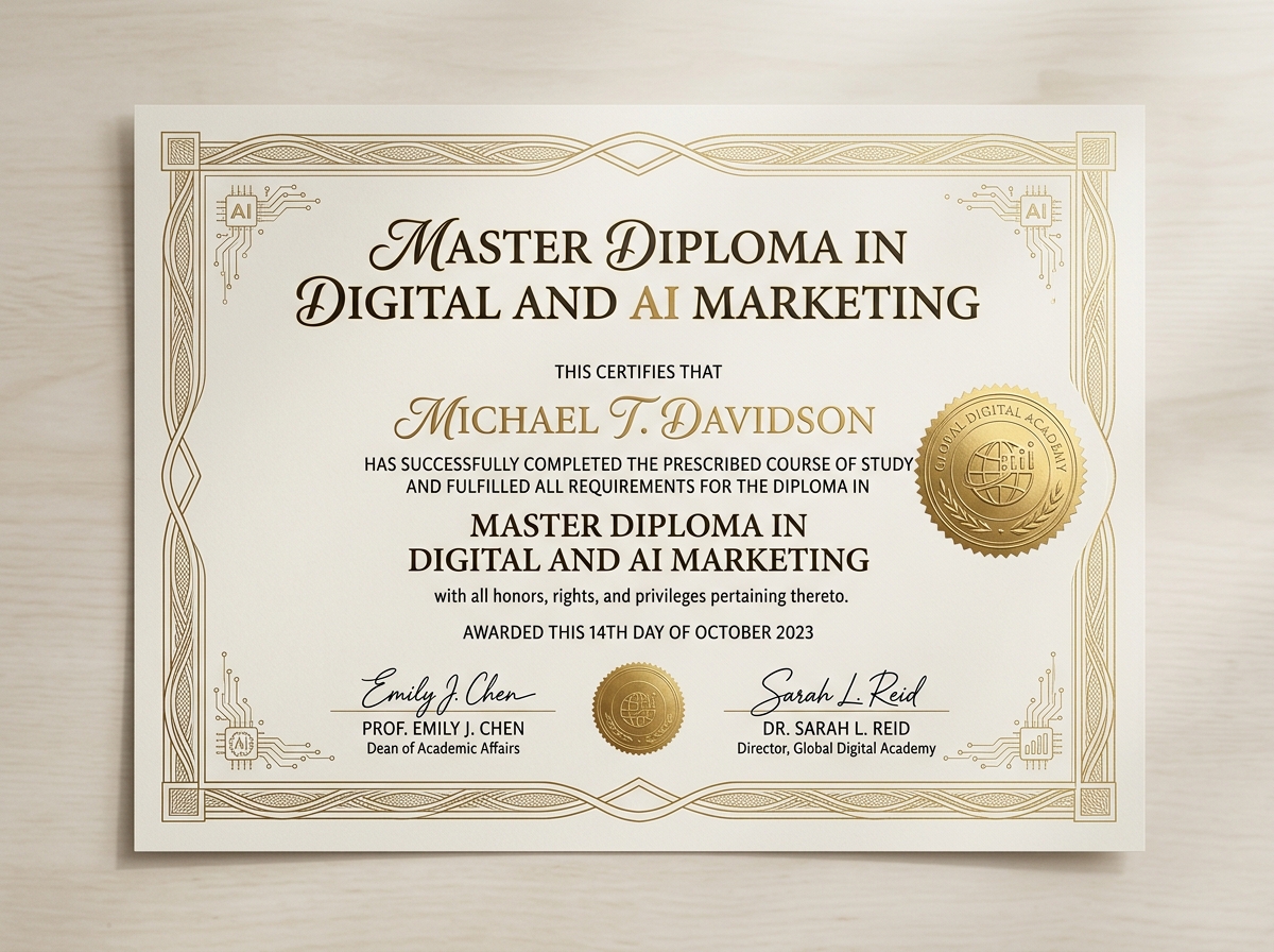 Master Diploma Certification